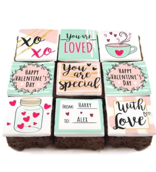 9 You are Loved Brownies